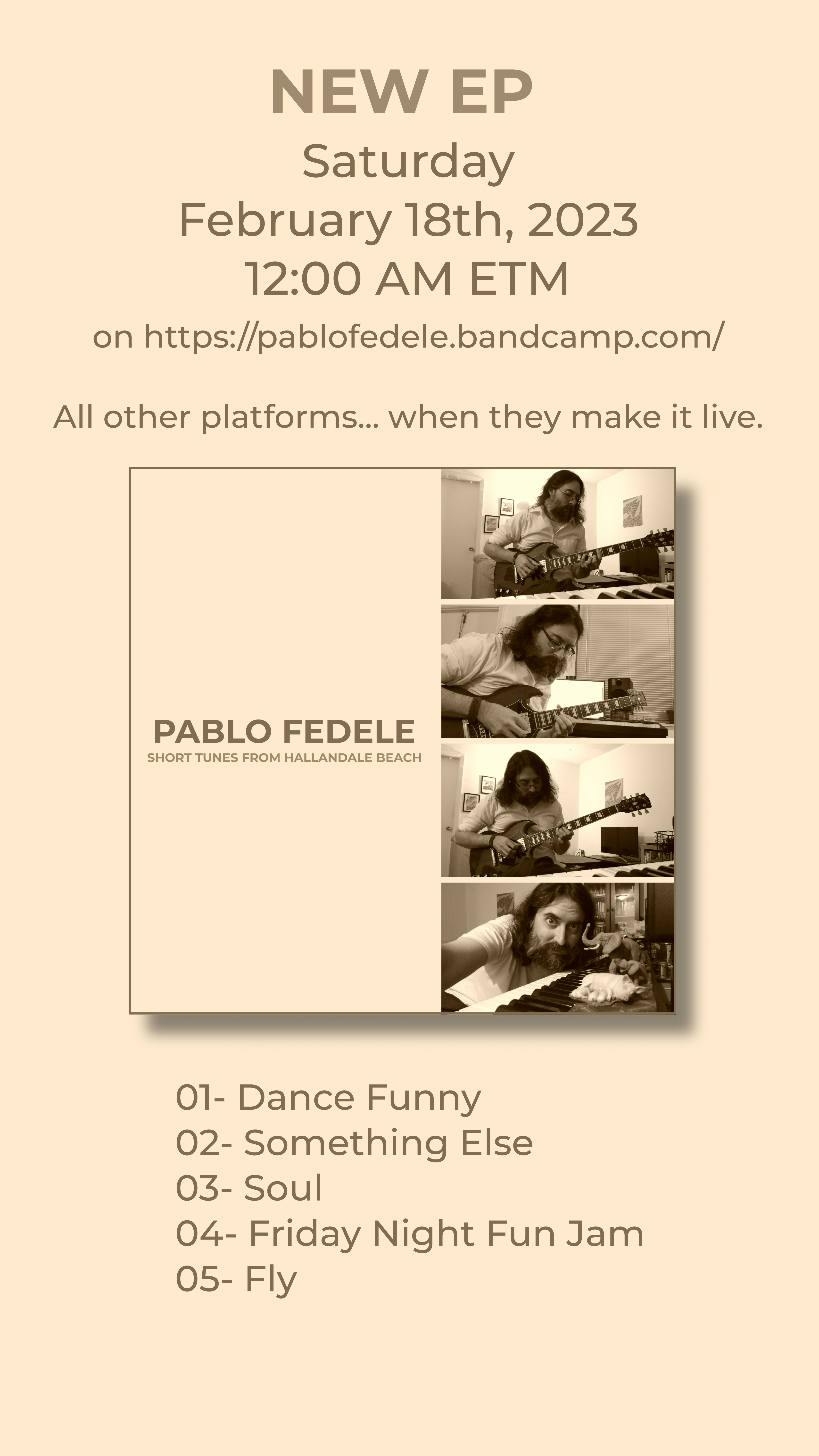 New EP – Short Tunes from Hallandale Beach to be released February 18th, 2023